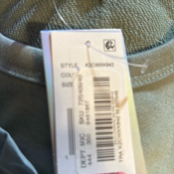 Honey & sparkle girl’s Sz M taupe green short sleeves terry top NWT - Picture 7 of 7